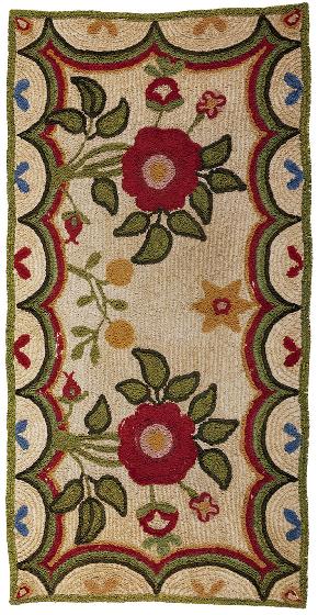 Chenille-Shirred Rug