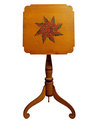 An Extraordinary Decorated Tilt Top Candlestand