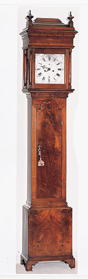 A Rare Queen Anne Walnut Tall Case Clock