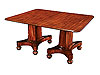 Rare Boston Mahogany Dining Table