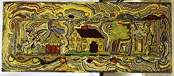 House Hooked Rug