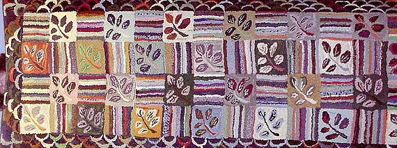 Pictorial Hooked Stair Runner