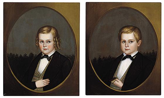 Portraits of Twin Boys