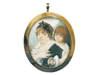 Portrait Miniature of Mother and Child