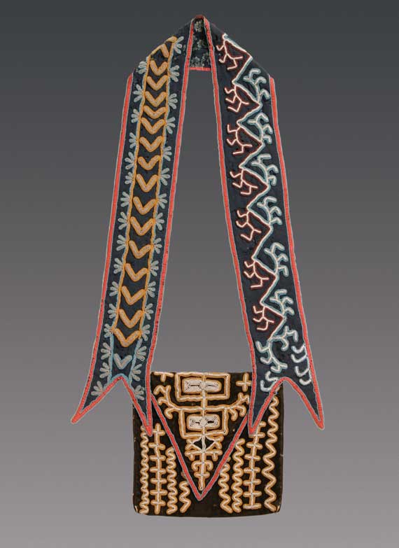 Chief Neamathla's Deer Effigy Bandolier Bag Creek