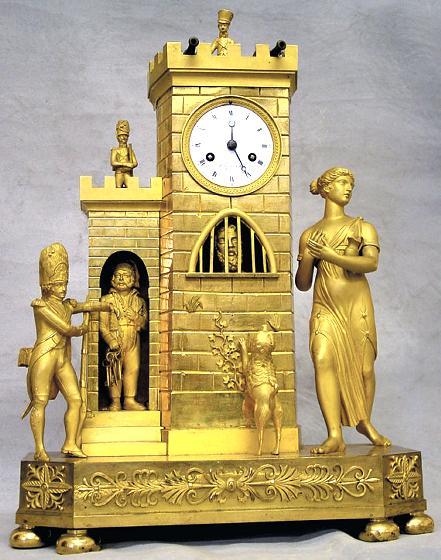French Empire Ormolu Mantel Clock