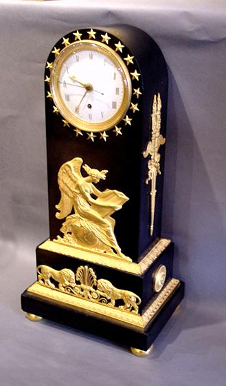 19th c. Borne style English clock by Weeks