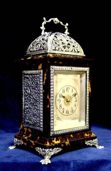 19th c. English Tortoiseshell & silver carriage