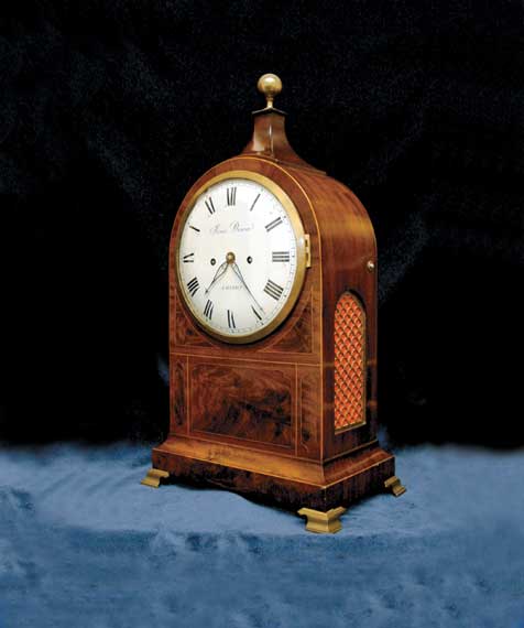 George III Mahogany Clock