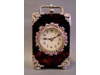 An English silver & tortoiseshell carriage clock