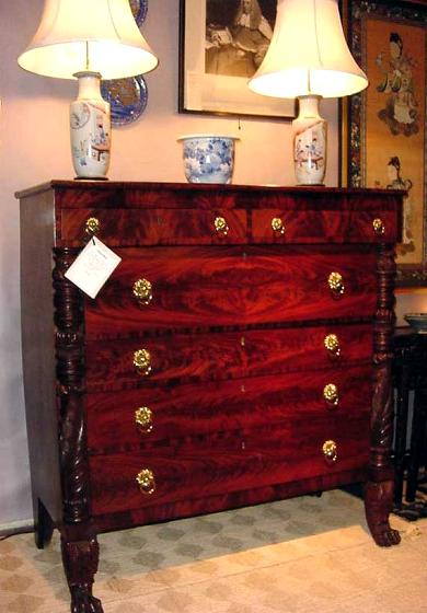 New York Mahogany Genteman's Chest of Drawers