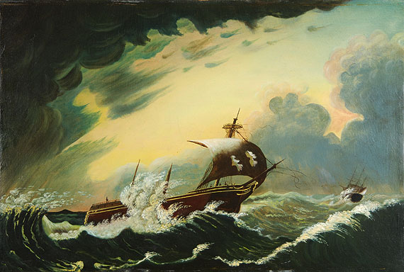 Ship in Stormy Seas