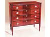 Sheraton 12-Panel Mahogany Veneered Chest