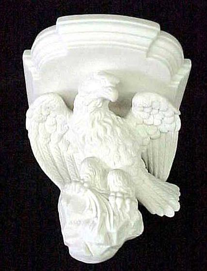 19th Century Parian Eagle Bracket