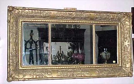 Classical Gold Leaf Overmantel Mirror
