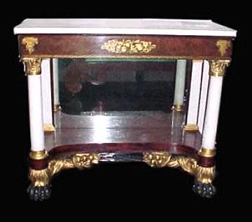 19th Century Classical Stenciled Pier Table