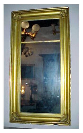Gilt Ogee Mirror with Acanthus Leaves