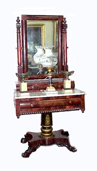 19th Century American Classical Dressing Table