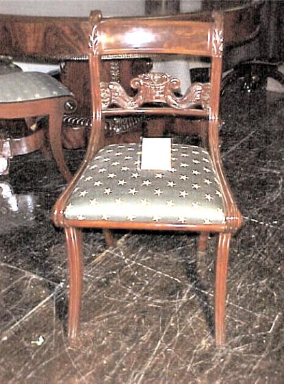Set of 4 New York Carved Cornucopia Chairs