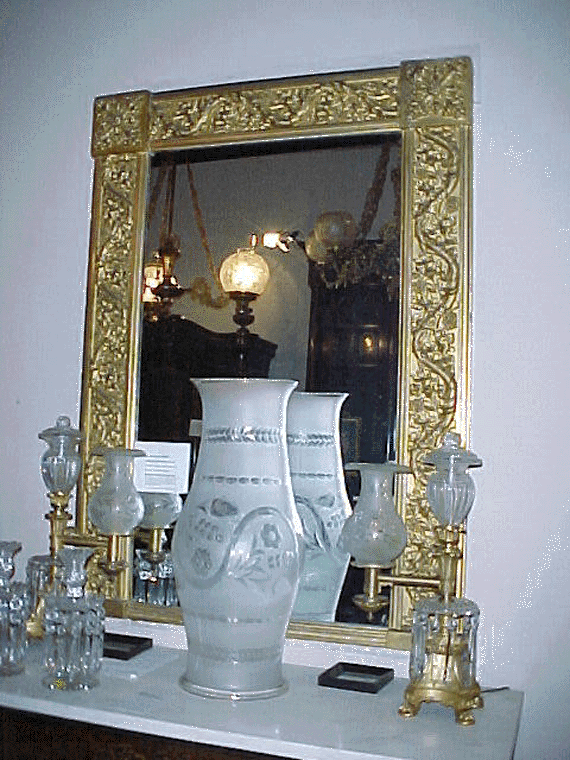 Labeled Phila Gothic Revival Mirror