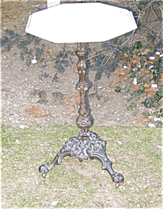 Victorian Cast Iron & Marble table