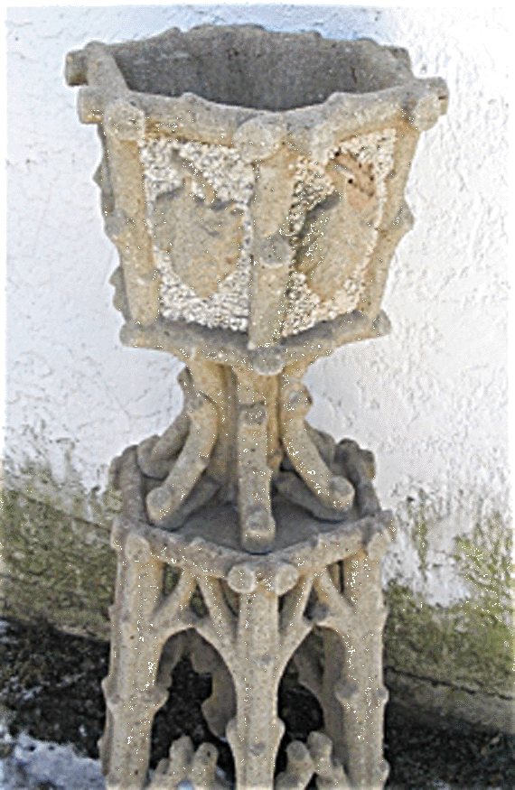 Victorian Garden Rustic Gothic Planter