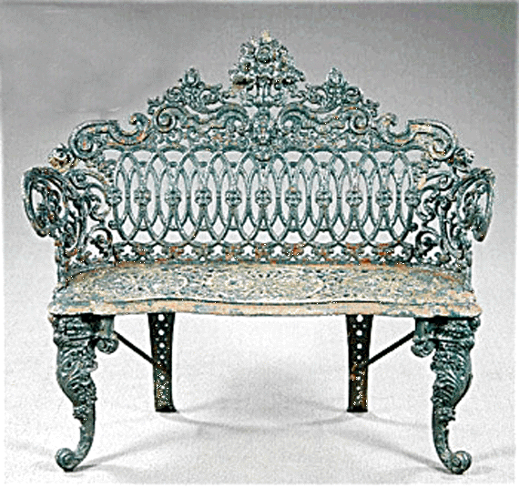 Victorian Cast Iron Garden Bench