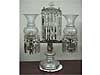 19th Century Crystal Argand Lamp