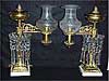 Pair of Eagle Argand Lamps by Baldwin Gardner