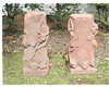 Pr of Sandstone Victorian Garden Pedestals