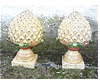 Pr of Pineapple Garden Finials