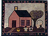 'School Days' Hooked Rug