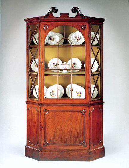 A Rare George III Mahogany China Cabinet