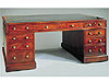 A Fine 19th Century Mahogany Partners Desk