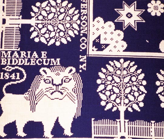 Figured Coverlet Woven by Harry Tyler