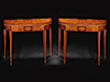 Pair of Satinwood Card Tables