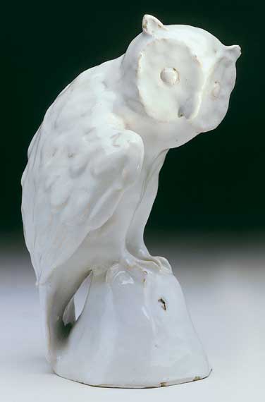 Tinglazed earthenware Owl