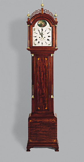 Exact Copy of a Simon Willard Mahogany Tall Clock