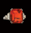 Mexican Fire Opal Ring