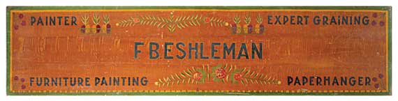 Paint Decorated Advertising Work Bench