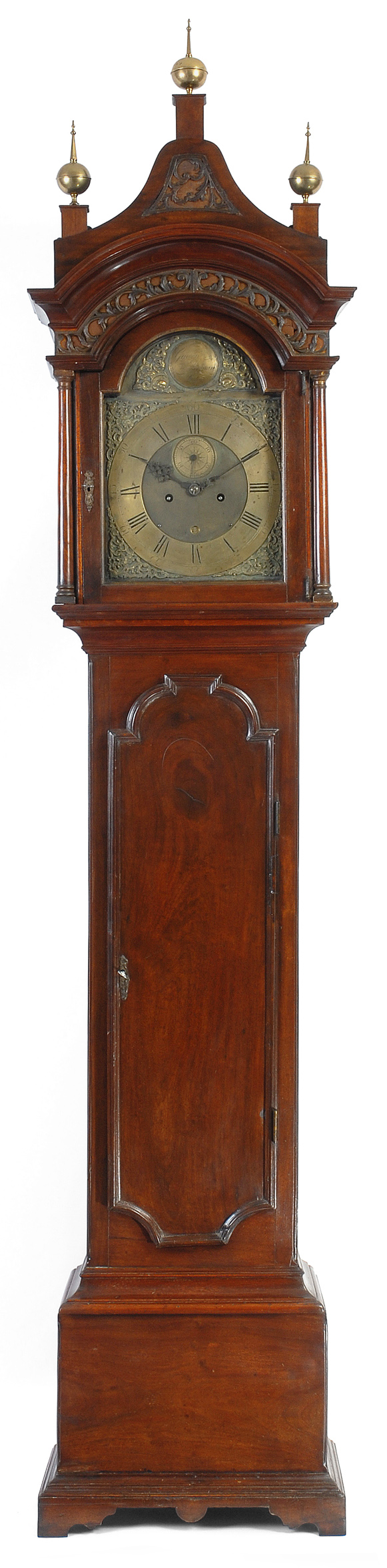 A masterpiece Chippendale mahogany tall case clock, by Gawen Brown, Boston, Massachusetts, circa 1760