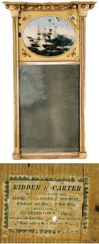 Labeled Federal Giltwood Mirror