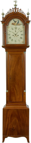 A very fine mahogany Roxbury case tall clock, by Aaron Willard, circa 1820.