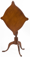 A rare Nantucket Chippendale tilt top candle stand, circa 1790.