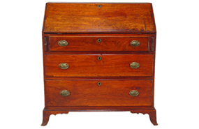 Signed New Jersey Walnut Sland Front Desk