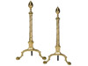 A pair of Chippendale Andirons, Philadelphia, 1780