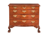 A fine Chippendale mahogany serpentine front chest