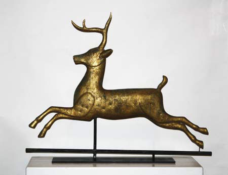 RUNNING STAG WEATHERVANE