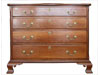 CHIPPENDALE CARVED CHERRYWOOD CHEST-OF-DRAWERS