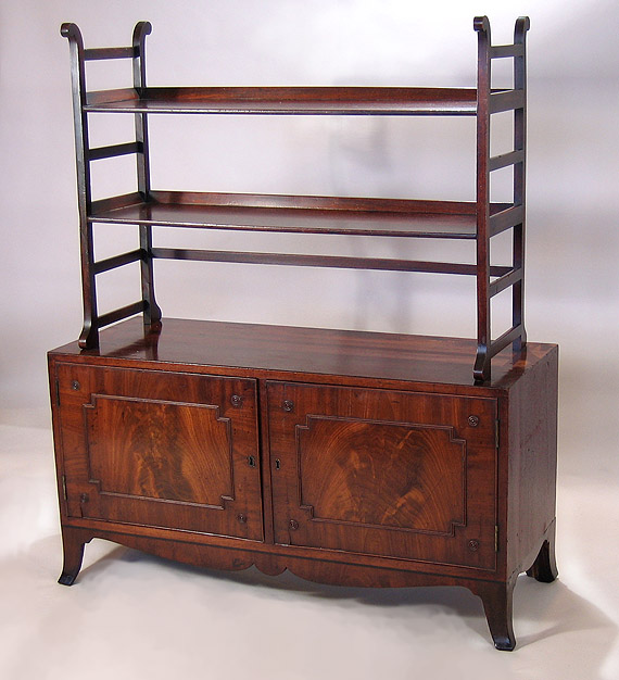 Regency Mahogany Custom Bookcase